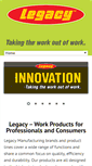 Mobile Screenshot of legacymfg.com